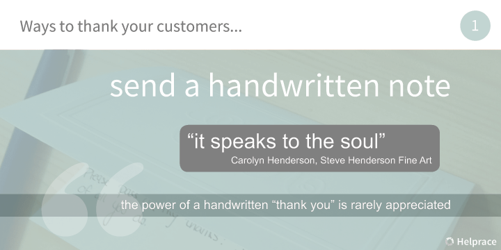 Way to Thank Customers 1