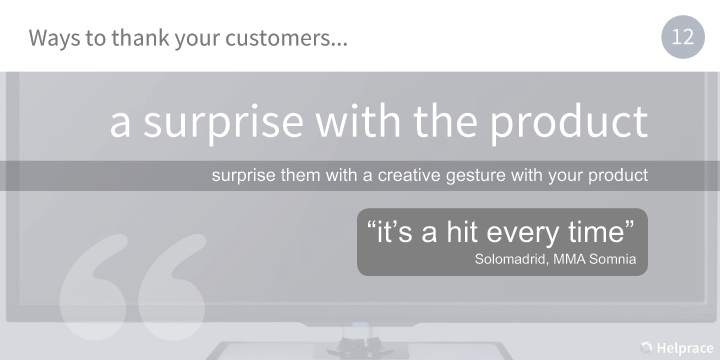 Way to Thank Customers 12