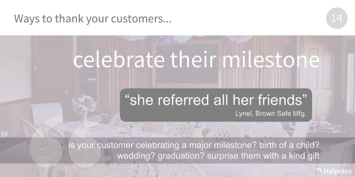 Way to Thank Customers 14