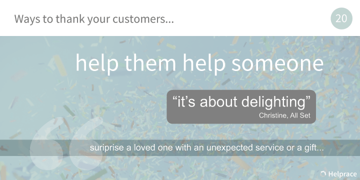 Way to Thank Customers 20