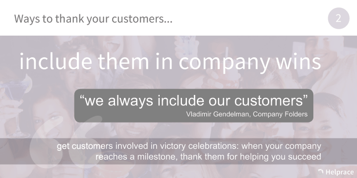Way to Thank Customers 2