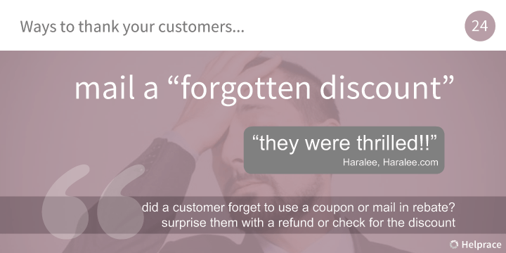 Way to Thank Customers 24