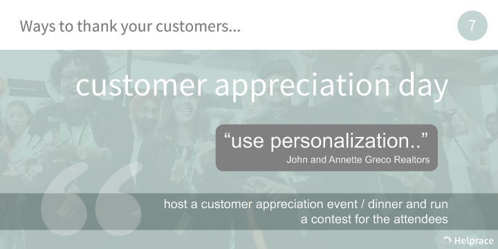 Way to Thank Customers 7