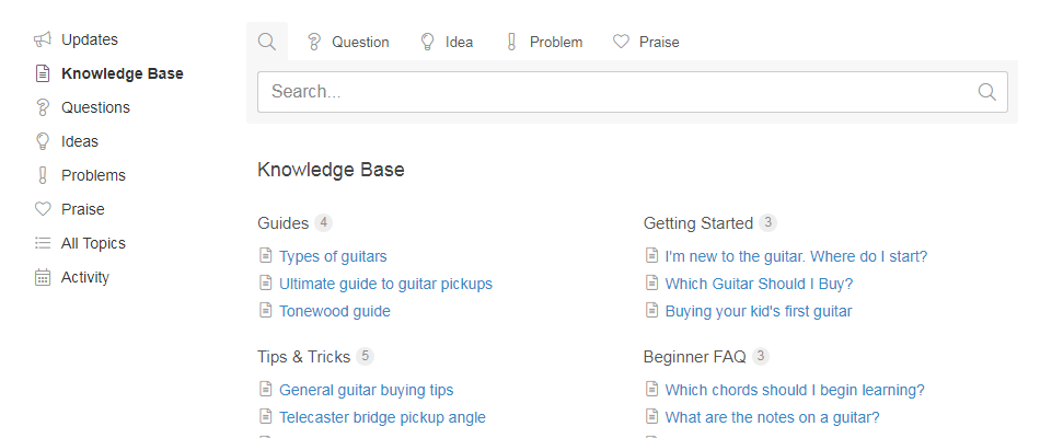 Helprace: Knowledge Base