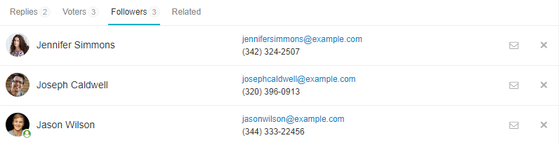 community followers