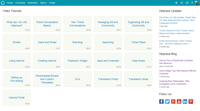 Helprace Dashboard