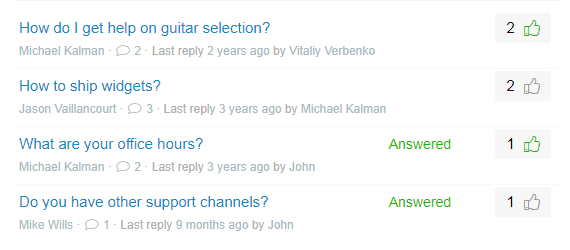 Community Questions