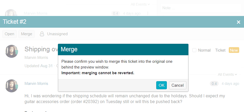 Ticket Merging